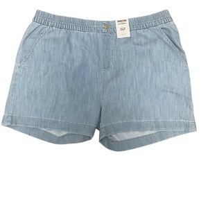 Signature By Levis Strauss Size 3X Light Blue Pull On Women's Denim Shorts. New